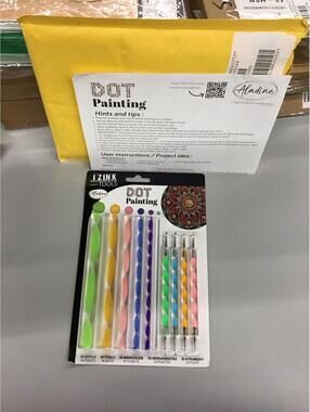 Aladine dot painting tools kit brand new in box HSN